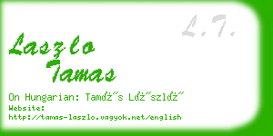 laszlo tamas business card